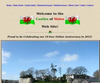 Castlewales.com(The Castles of Wales) Screenshot