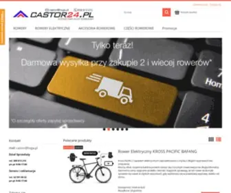 Castor24.pl(Rowerowy sklep internetowy) Screenshot