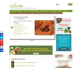 Castoroil.in(Castor Oil Industry Reference & Resources) Screenshot