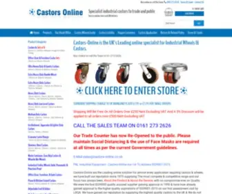 Castors-Online.co.uk(Castors & Industrial Wheels) Screenshot