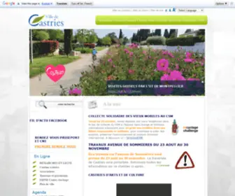 Castries.fr(Site officiel de la ville de Castries) Screenshot