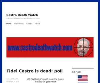 Castrodeathwatch.com(Castro Death Watch) Screenshot