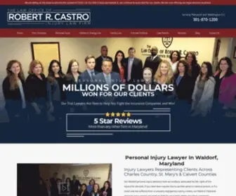 Castrolawgroup.com(Personal Injury Lawyer Waldorf) Screenshot