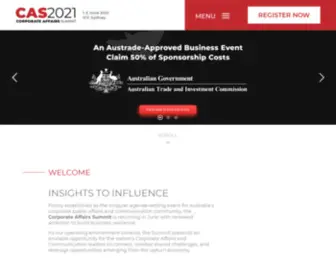 Casummit.com.au(Corporate Affairs Summit) Screenshot