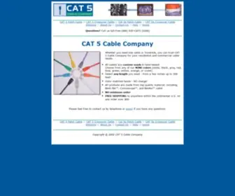 Cat-5-Cable-Company.com(CAT 5 Cable) Screenshot