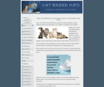 Cat-Breed-Info.com(All the Different Cat Breeds with Pictures) Screenshot