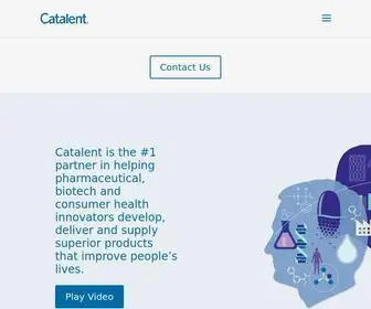 Catalent.com(Leading Global CDMO for Pharma & Biotech) Screenshot