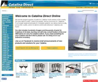 Catalinadirect.com(Largest supplier of Catalina Yacht parts in the country) Screenshot