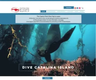 Catalinadiverssupply.com(Catalina Scuba Diving) Screenshot