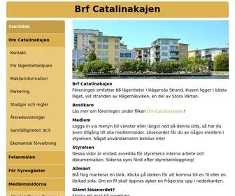 Catalinakajen.se(Brf Catalinakajen) Screenshot