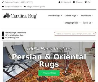Catalinarug.com(Persian Rugs & Oriental Rugs) Screenshot