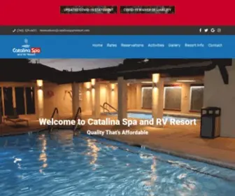 Catalinasparvresort.com(Catalina Spa RV Resort) Screenshot