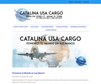 Catalinausacargo.com(Envíos Aéreos y Marítimos a Honduras) Screenshot