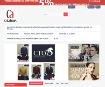 Catalinos.es(Distribuidor de Ropa al Por Mayor en España Catalinos) Screenshot