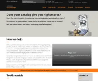 Catalogautomation.com(Automate the production of catalogs) Screenshot