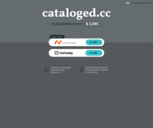 Cataloged.cc(Charles Mazé) Screenshot