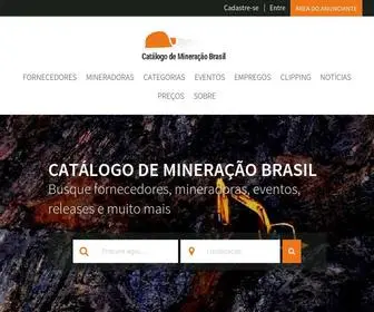 Catalogodemineracao.com.br(Página Inicial) Screenshot