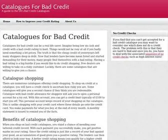 Catalogueforbadcredit.co.uk(Catalogues for Bad Credit) Screenshot