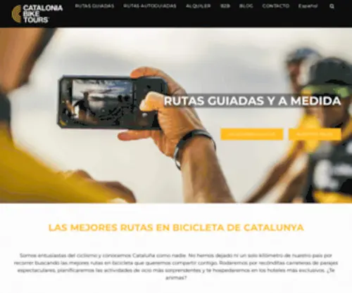 Cataloniabiketours.com(Cycling Holidays in Catalonia) Screenshot