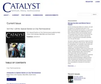 Catalystjournal.org(Feminism, Theory, Technoscience) Screenshot