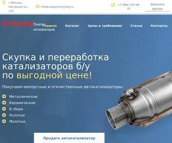 Catalystrecycling.ru(Скупка катализаторов бу по выгодной цене) Screenshot