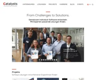 Catalysts.cc(Catalysts GmbH erhält Wachstumsfinanzierung und wird Teil der cloudflight.io Unternehmensgruppe) Screenshot