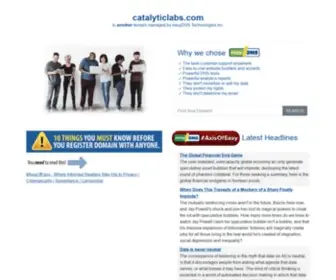 Catalyticlabs.com(EasyDNS Parked Page for) Screenshot