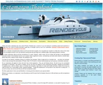 Catamaran-Thailand.com(Catamaran Thailand sailing charters) Screenshot