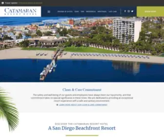 Catamaranresort.com(San Diego Beachfront Hotel) Screenshot