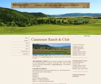 Catamountranchclub.com(Catamount Ranch & Club) Screenshot