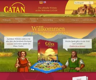 Catan.de(Die offizielle Website zu der Welt von CATAN) Screenshot