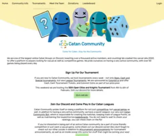 Catancommunity.org(Catan Community) Screenshot