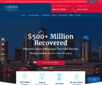 Cataniaandcatania.com(Tampa Personal Injury Lawyer) Screenshot