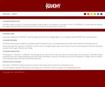 Catanomy.com(Introduction) Screenshot