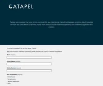 Catapel.com(Social Media and Digital Marketing Agency) Screenshot