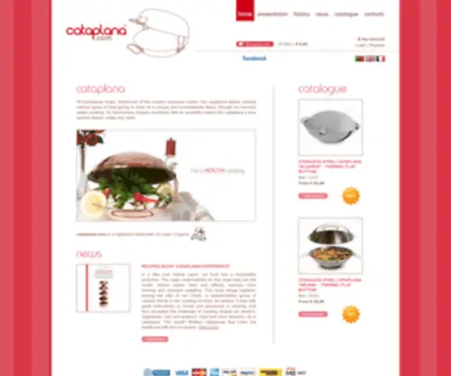 Cataplana.com(Quality Portuguese Cataplanas) Screenshot
