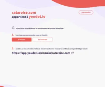Cataroise.com(This domain was registered by) Screenshot