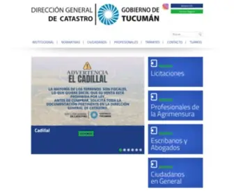 Catastrotucuman.gov.ar(DGC Tucumán) Screenshot