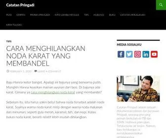 Catatanpringadi.com(Catatan Pringadi) Screenshot