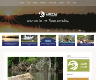 Catawbariverkeeper.org(Catawba Riverkeeper Foundation is 501(c)) Screenshot
