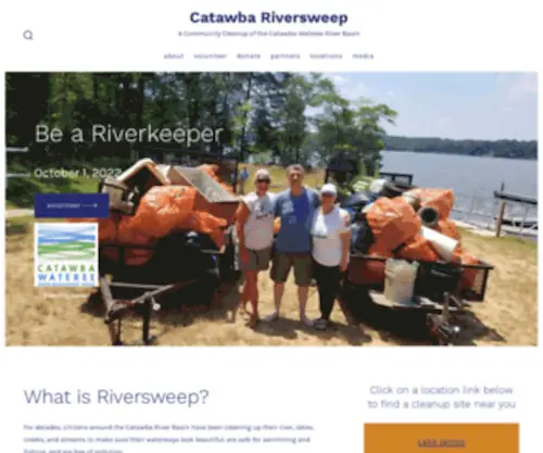 Catawbariversweep.org(Catawba Riversweep) Screenshot