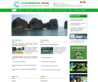 Catbagreentrail.com(Cat Ba Travel) Screenshot