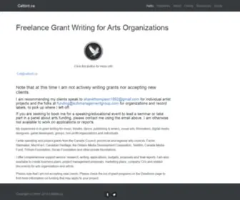 Catbird.ca(Freelance Grant Writing for the Arts) Screenshot