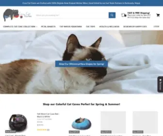 Catcavebeds.com(Cozy Cat Cave Beds) Screenshot