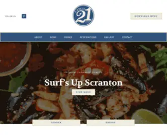 Catch21Scranton.com(Catch 21 Seafood and Steak) Screenshot