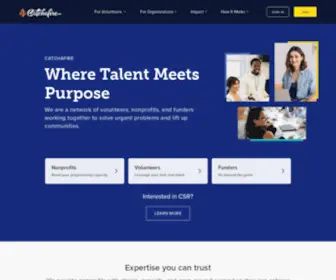 Catchafire.org(Skills-Based Virtual Volunteer Matching) Screenshot