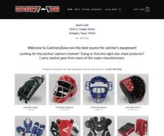 Catcherszone.com(Catcher Gear For Softball Baseball) Screenshot