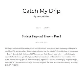 Catchmydrip.com(Catch My Drip) Screenshot