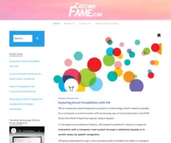 Catchmyfame.com(Technology and Communication in Business Environments) Screenshot