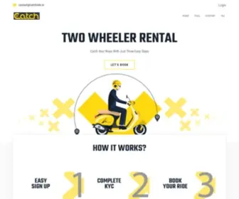 Catchride.in(TWO WHEELER RENTAL) Screenshot